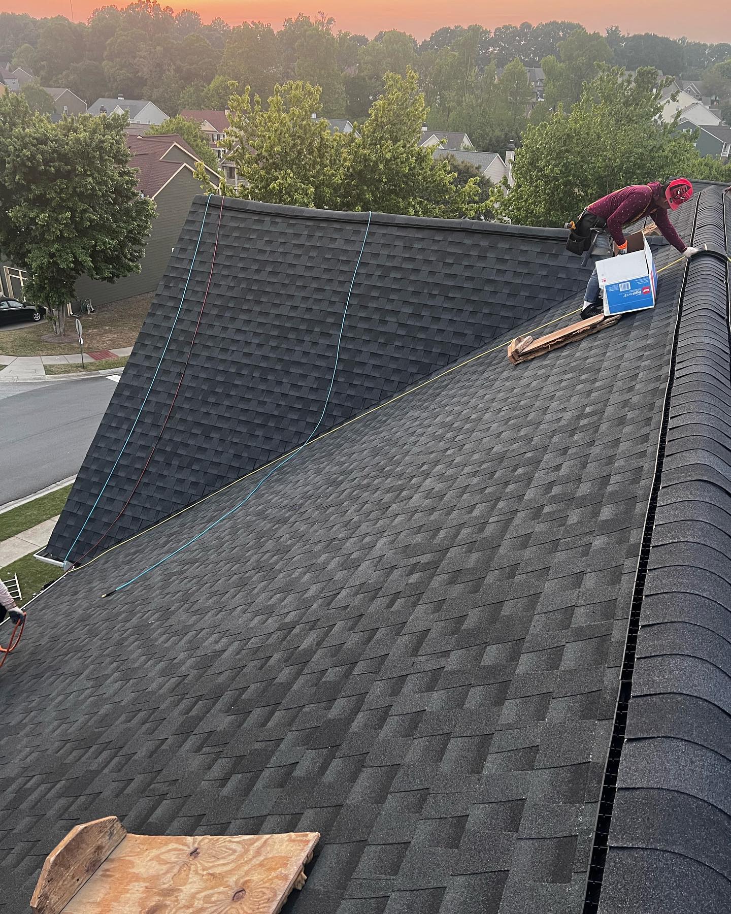 Results of a recent residential roof installation
